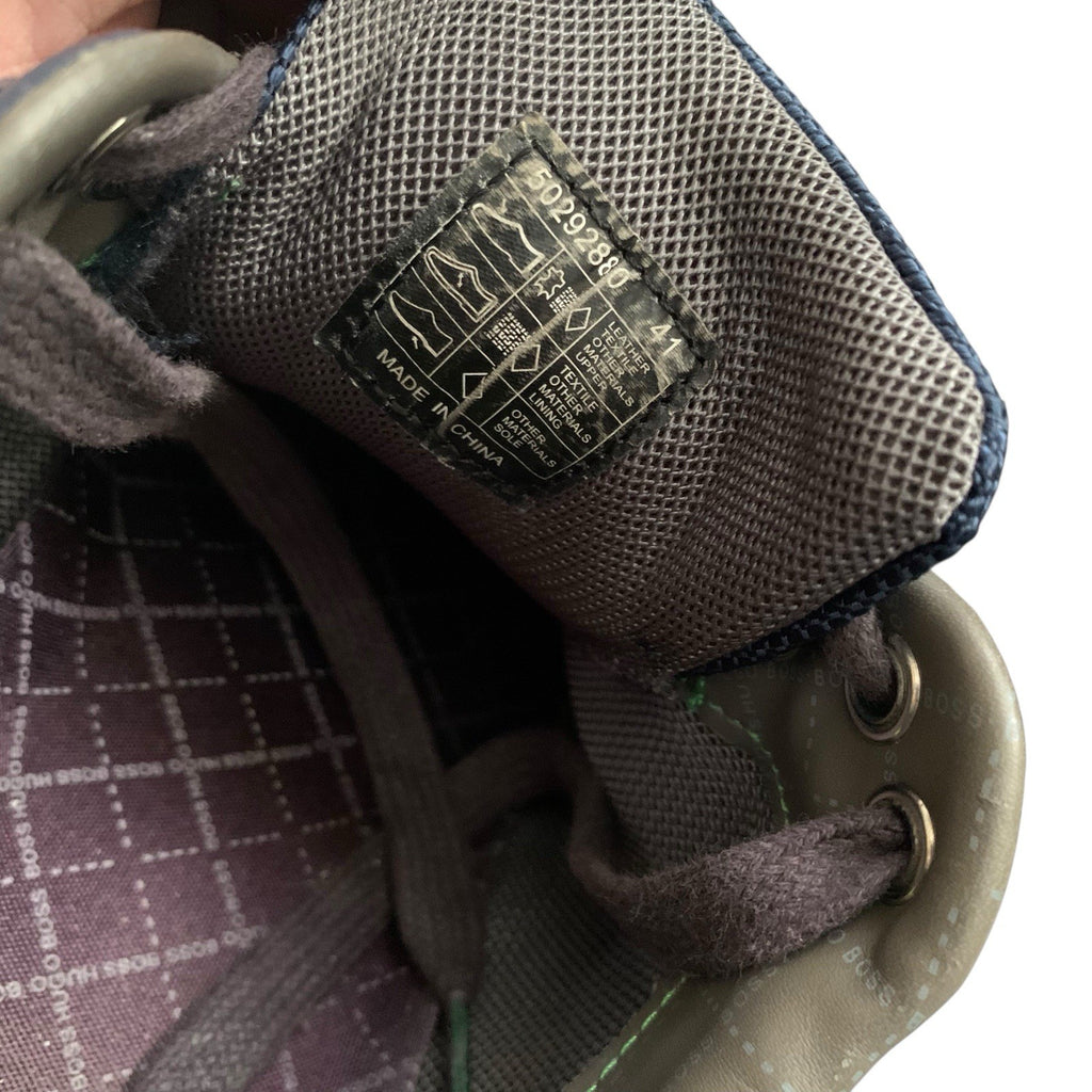 Hugo Boss Mens Navy Blue Trainers UK Size 7 Shoes Casual Sneakers