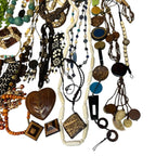 Vintage 1kg Ethnic Tribal Carved Bovine Bone African Jewellery Bundle Necklace