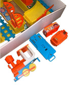 Vintage Piggy Back Choo Choo Train Set - Rare - Like Tomy Big Loader