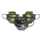 3x Mosda Period Series Silver Plated Table Lighters Gold & Silver Tone