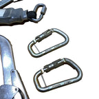 SpanSet TP-130 11335 Safety Lanyard Twin Leg 2 Scaffold Hooks 2 Carabiners