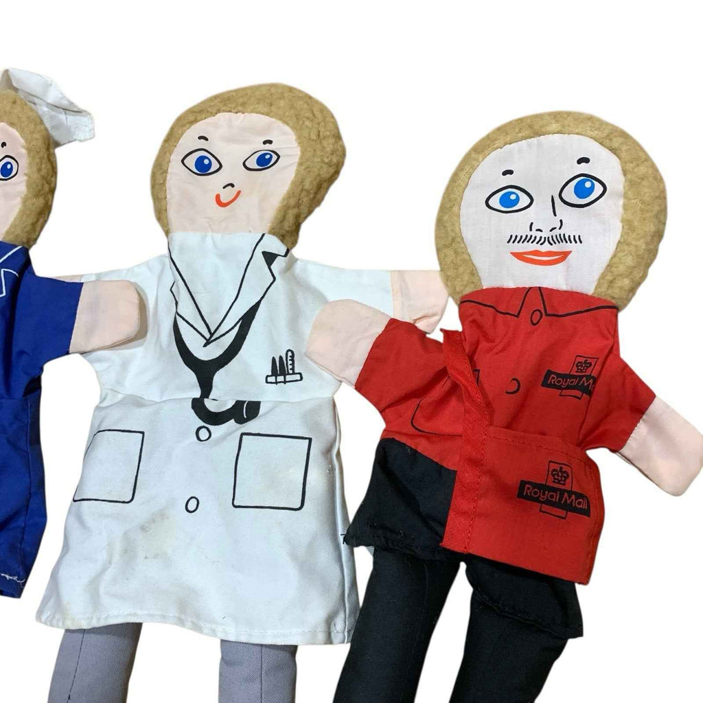Vintage School Role Play Dolls Set Nurse Doctor Postman Perfect Playthings
