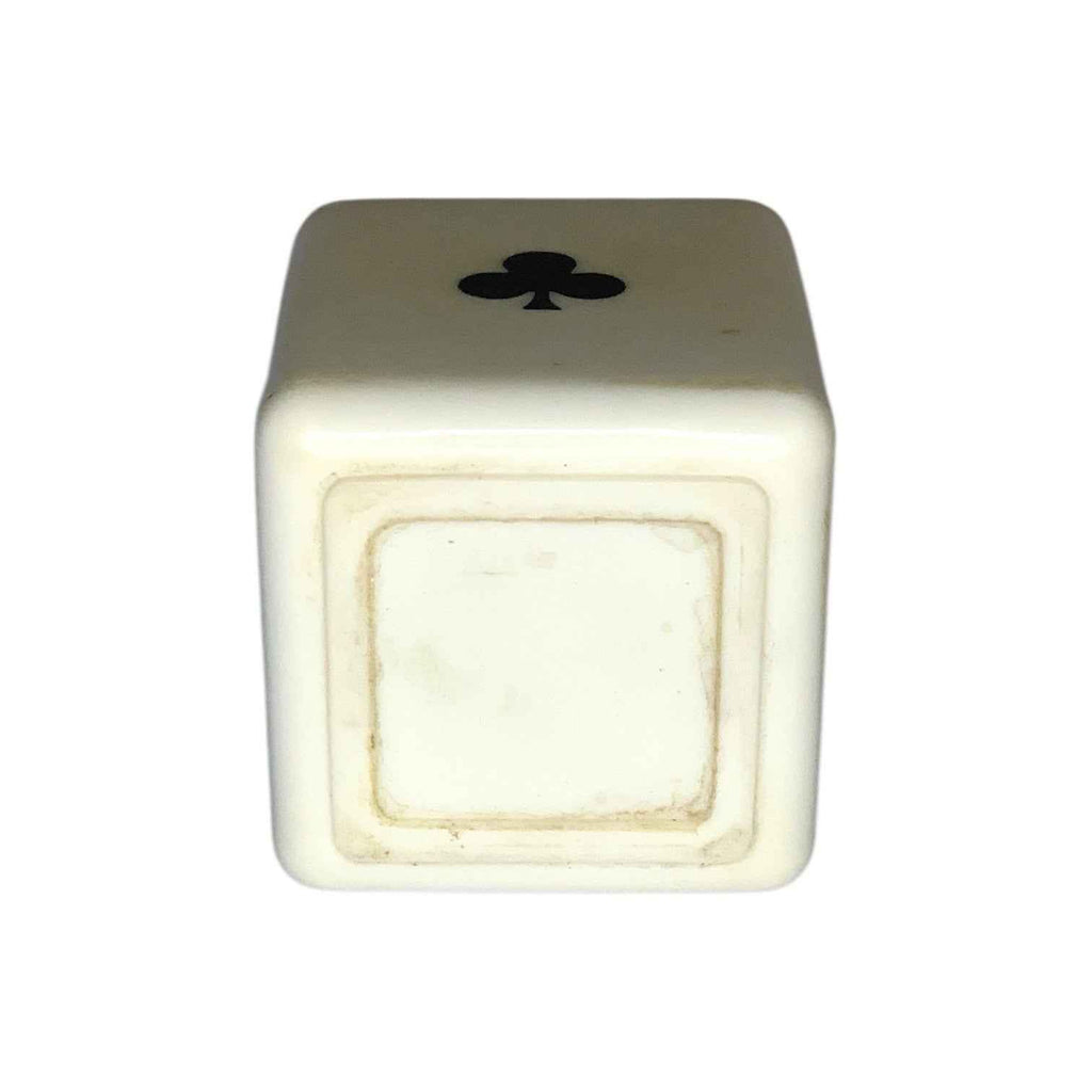 1960s Hilton Poker Playing Cards Ceramic Cube Table Lighter Mid Century Modern