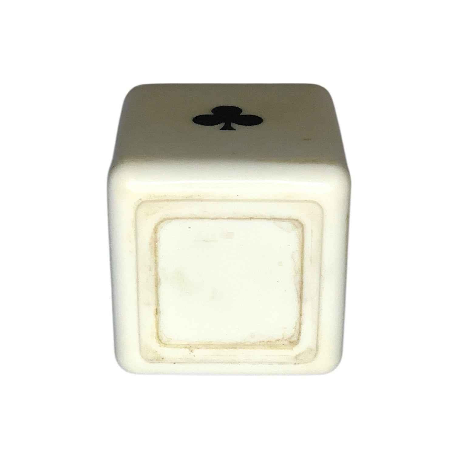 1960s Hilton Poker Playing Cards Ceramic Cube Table Lighter Mid Century Modern