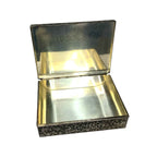 Vintage Viners Silver Plated Table Cigarette Box Made Japan Silver Plate 1960s