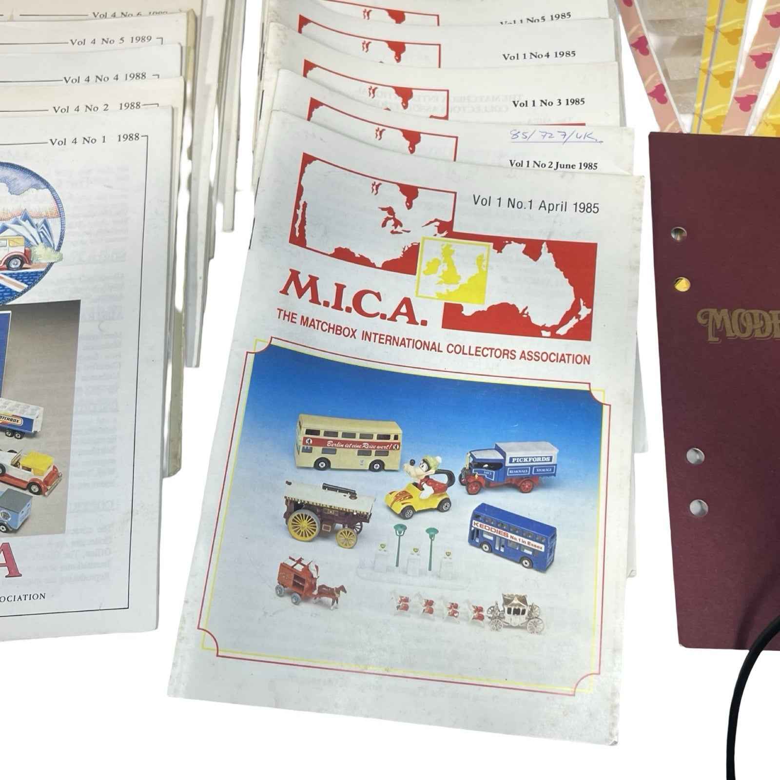 Matchbox International Collectors Association Magazines Vol 1-5 + Images
