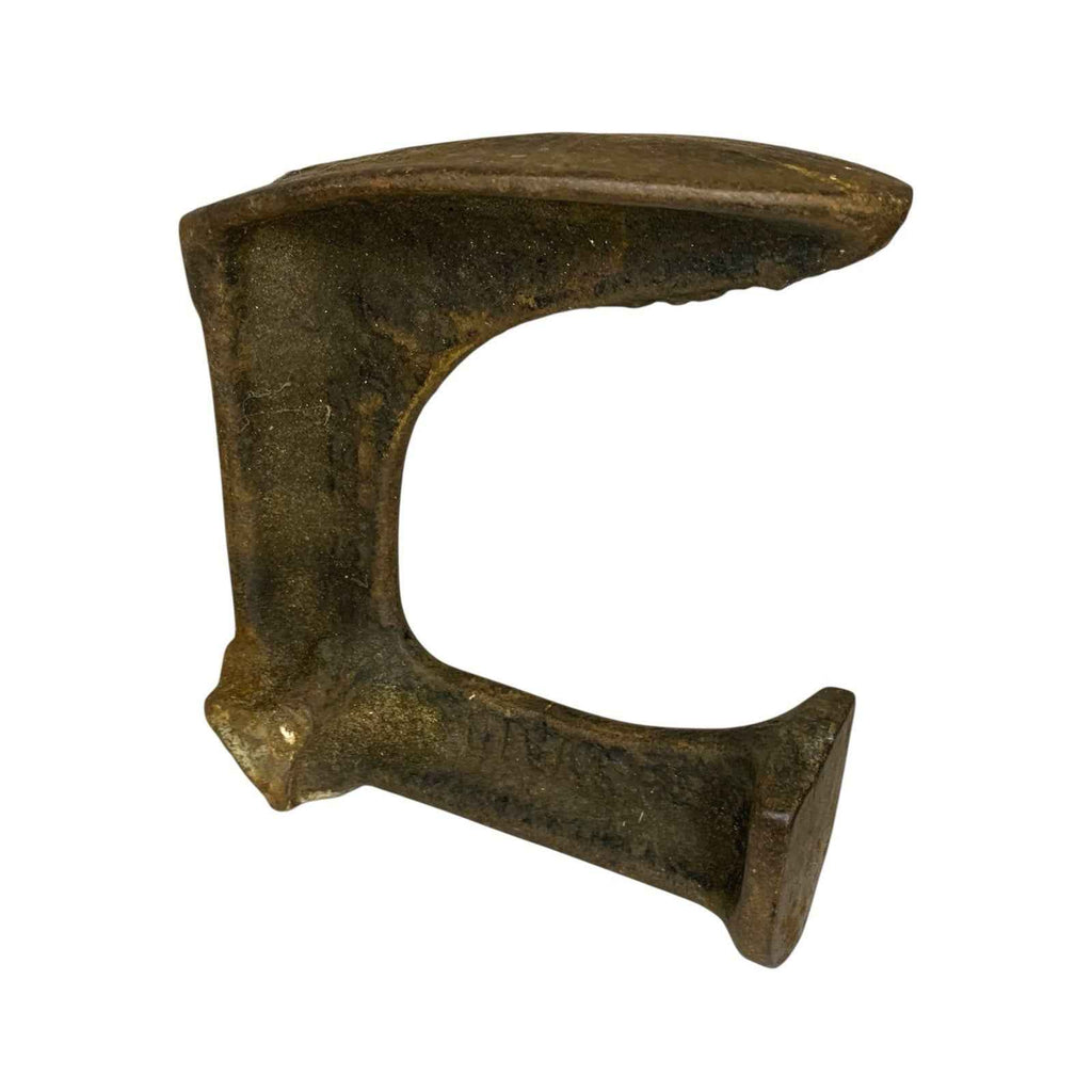 Antique Cast Iron Cobblers Anvils Three Foot Shoe Maker Tools Rustic Decor Pair