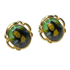 Pair Vintage Mona Lisa Gold Tone Cufflinks by GILT Classic Art Design