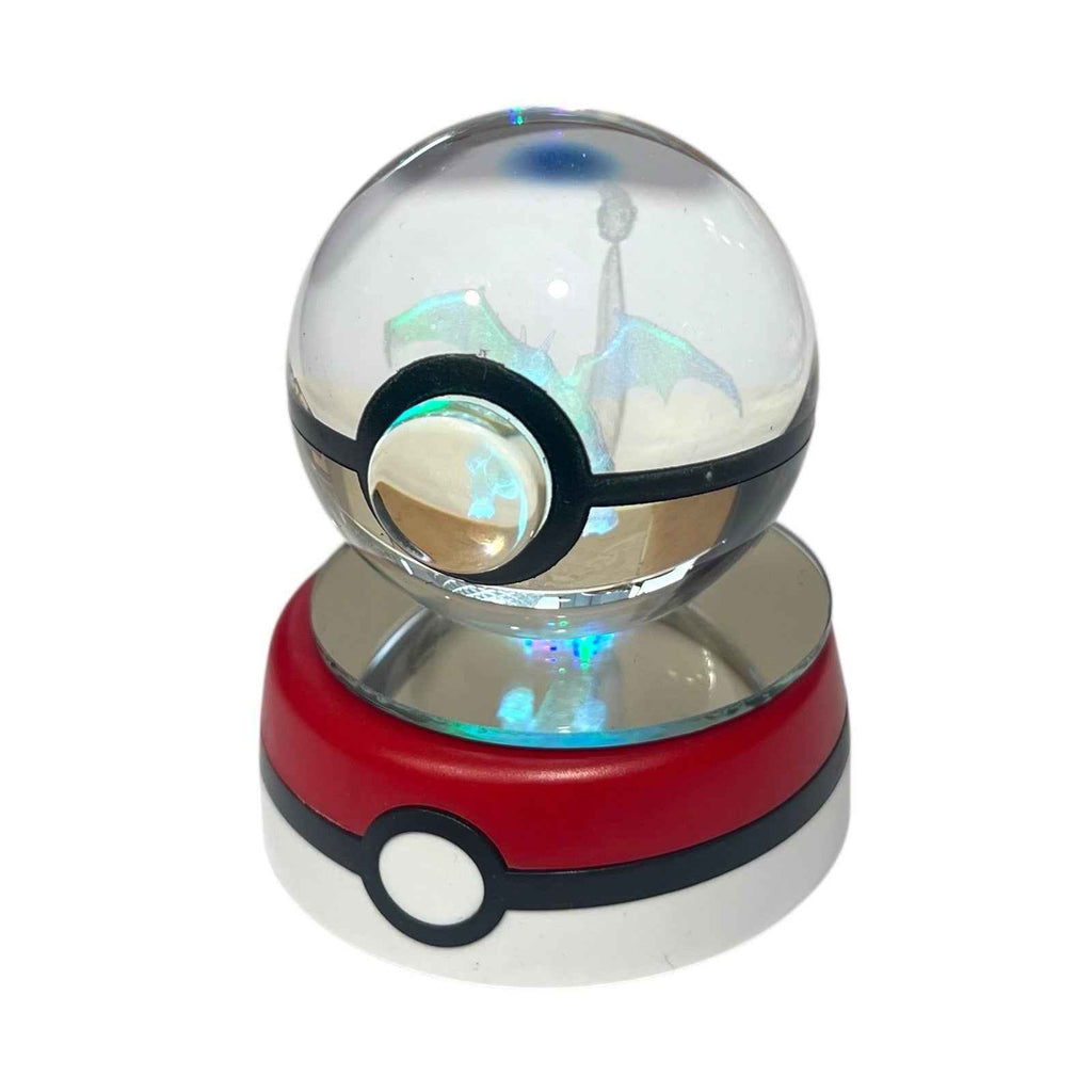 Pikachu 3D Crystal Ball Pokeball with Colour Change LED Light Base