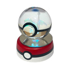 Pikachu 3D Crystal Ball Pokeball with Colour Change LED Light Base