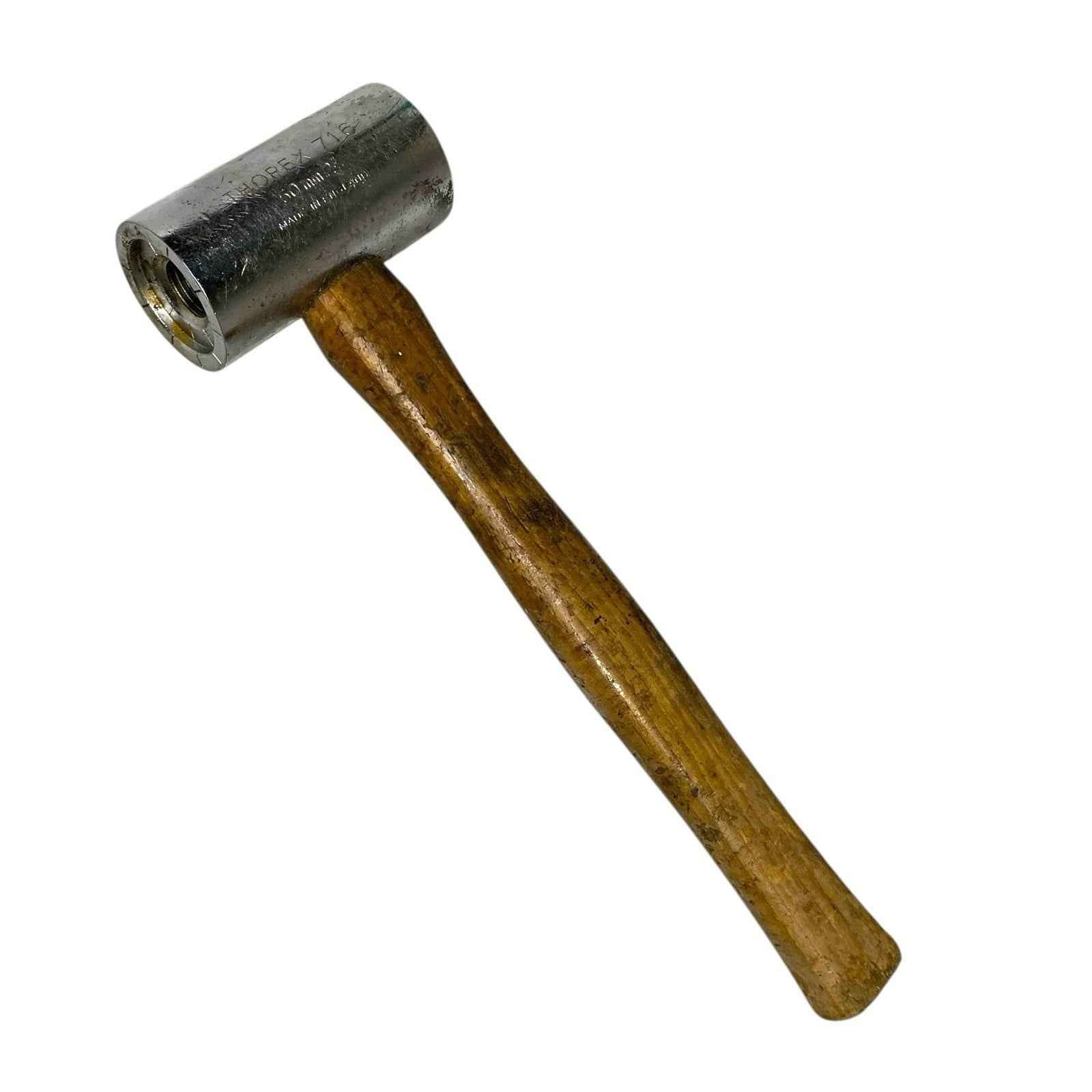 Thor Thorex 716 50mm Base Hammer Wooden Handle No Nylon Faces Vintage Tool