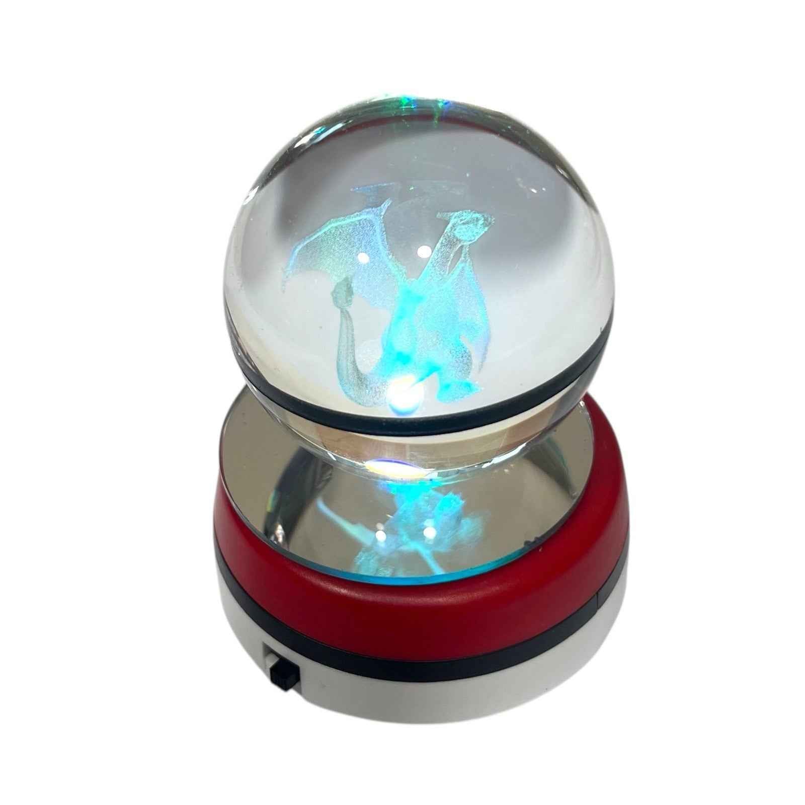 Pikachu 3D Crystal Ball Pokeball with Colour Change LED Light Base