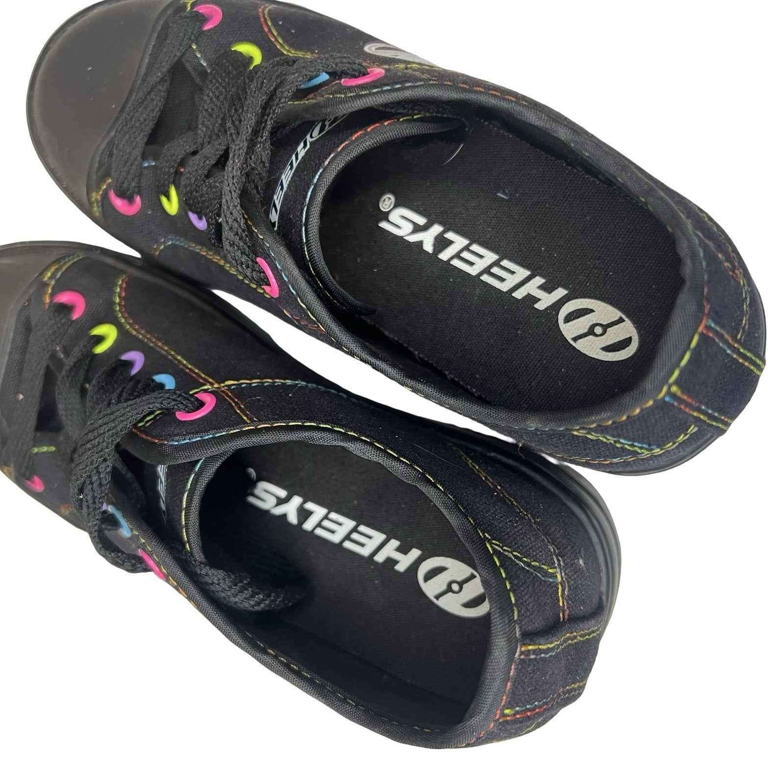 Heelys Classic X2 Shoes Black Rainbow Colours UK 13 Good Condition