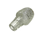 Vintage Cut Glass Decanter with Stopper Diamond Pattern 1960s