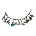 Vintage 12 Days of Christmas Charm Bracelet Enamel Holiday Jewellery - 1 Missing