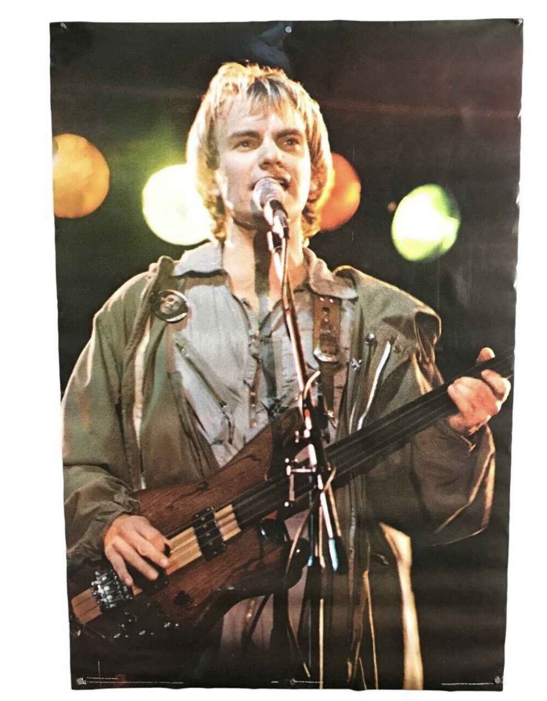 Original The Police Sting on Stage 1979 Live Poster - Vintage Pace International