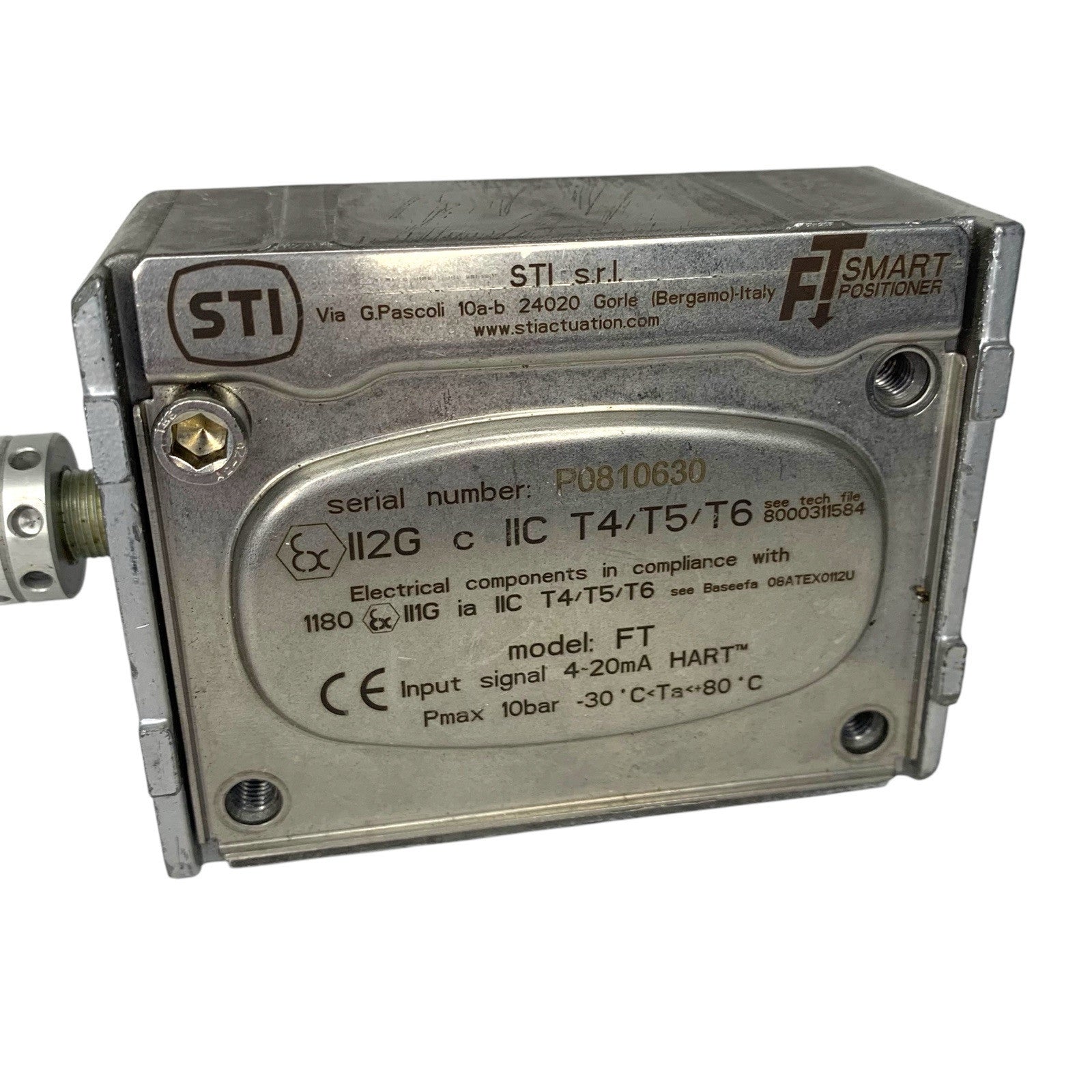 STI Actuation FT Smart Positioner T4 T5 T6 4-20mA HART Pmax 10 Bar