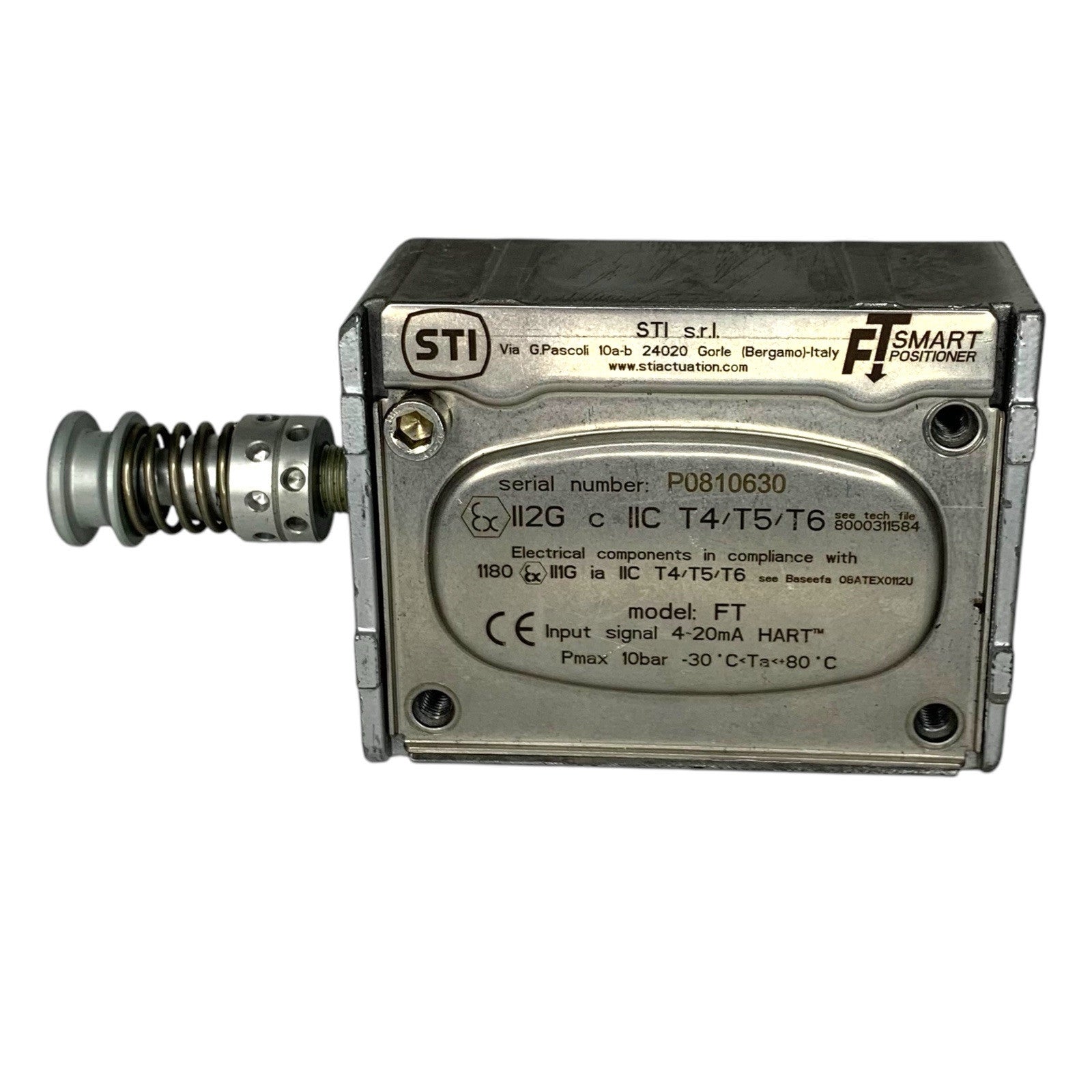 STI Actuation FT Smart Positioner T4 T5 T6 4-20mA HART Pmax 10 Bar