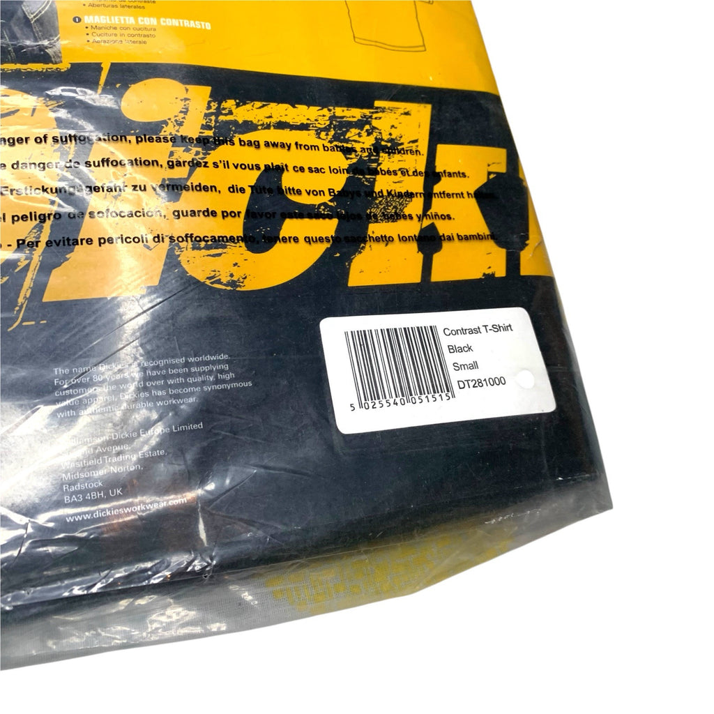 Dickies 22 Range Contrast Workwear T-Shirt Black Size S