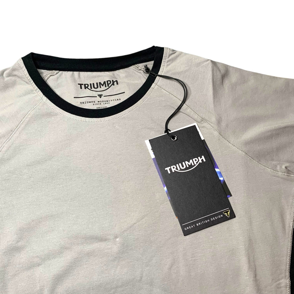 Triumph Ladies Base Layer Top XS Cool Down Tech Grey Black Short Sleeve BNWT