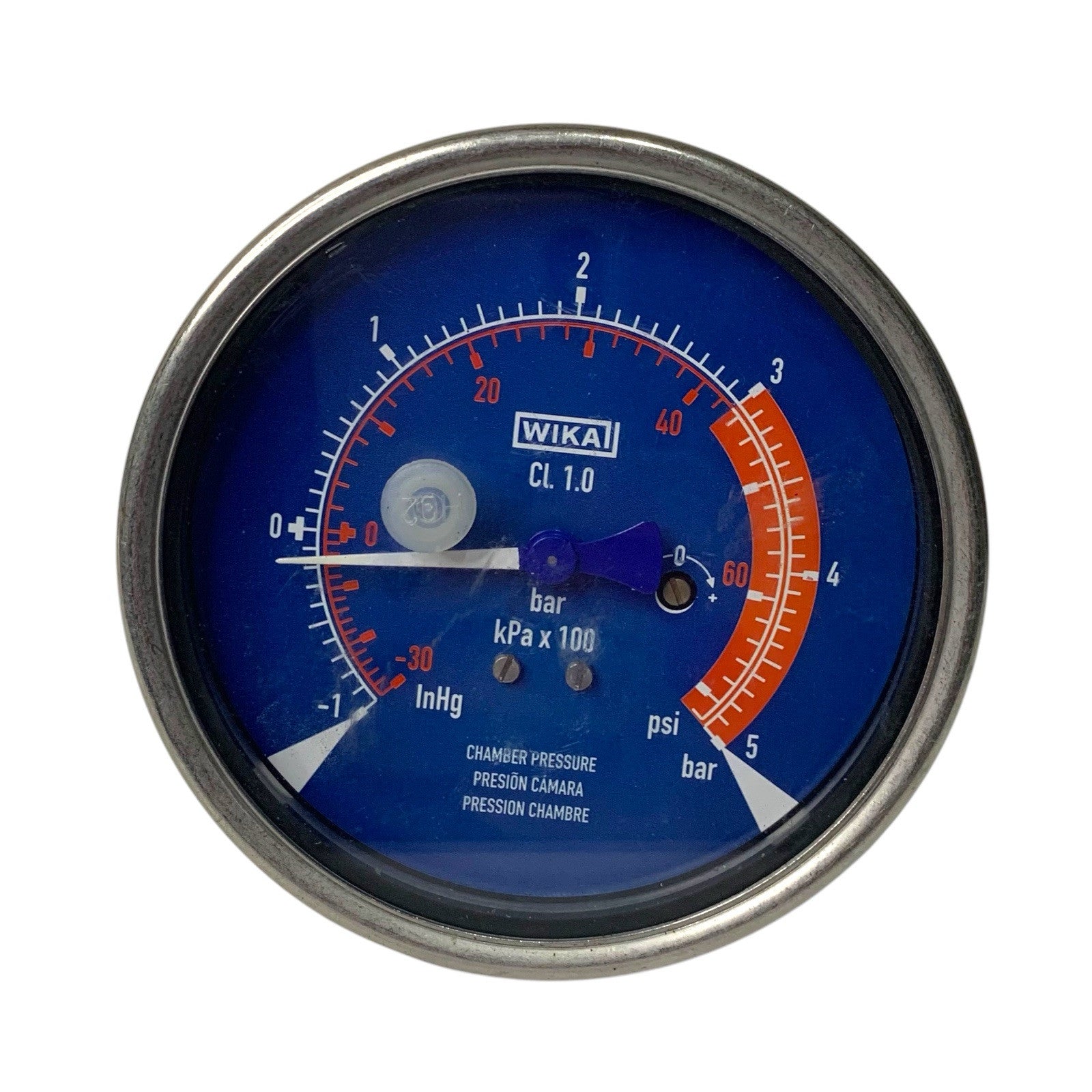 WIKA CL 1.0 Jacket Chamber Pressure Gauge 100mm Dial kPa x100 Industrial Working