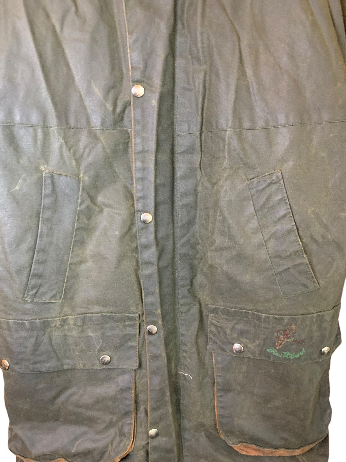 Blue Riband Country Clothing Vintage Green Wax Jacket Size XS - photo 2