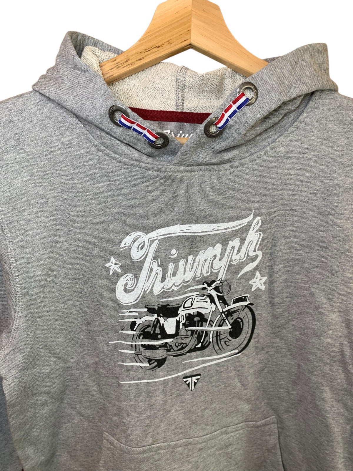 Triumph Motorcycles Boys Grey Hooded Jumper Hoodie Age 9-11 Years New with TagsT - photo 2