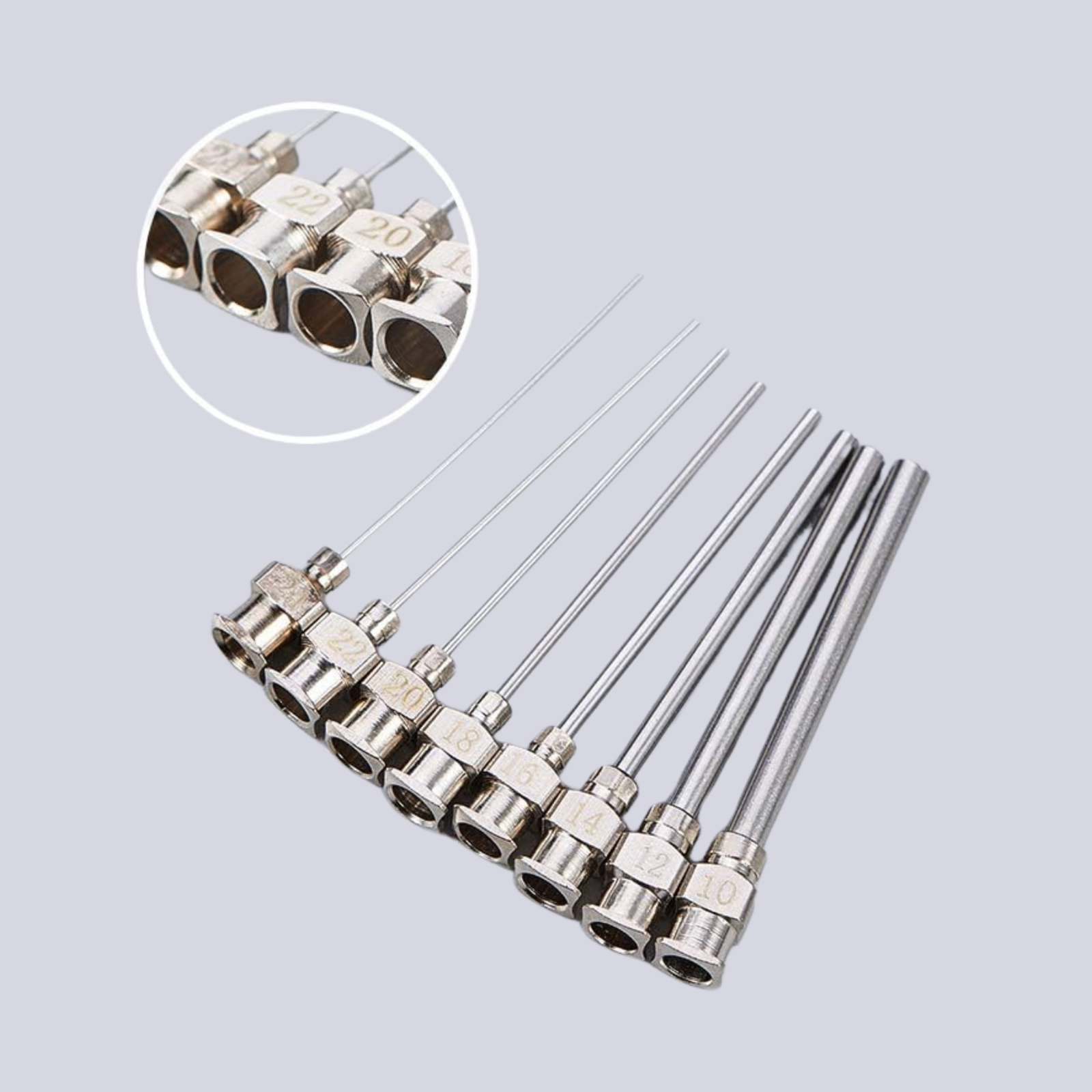 1.5" Blunt Stainless Steel Tip Syringe Needle Cap Oil Glue Ink Dispensing Liquid Glue Syringe Tips by TheVoyageBird