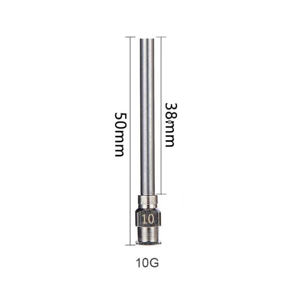 1.5" Blunt Stainless Steel Tip Syringe Needle Cap Oil Glue Ink Dispensing Liquid Glue Syringe Tips by TheVoyageBird