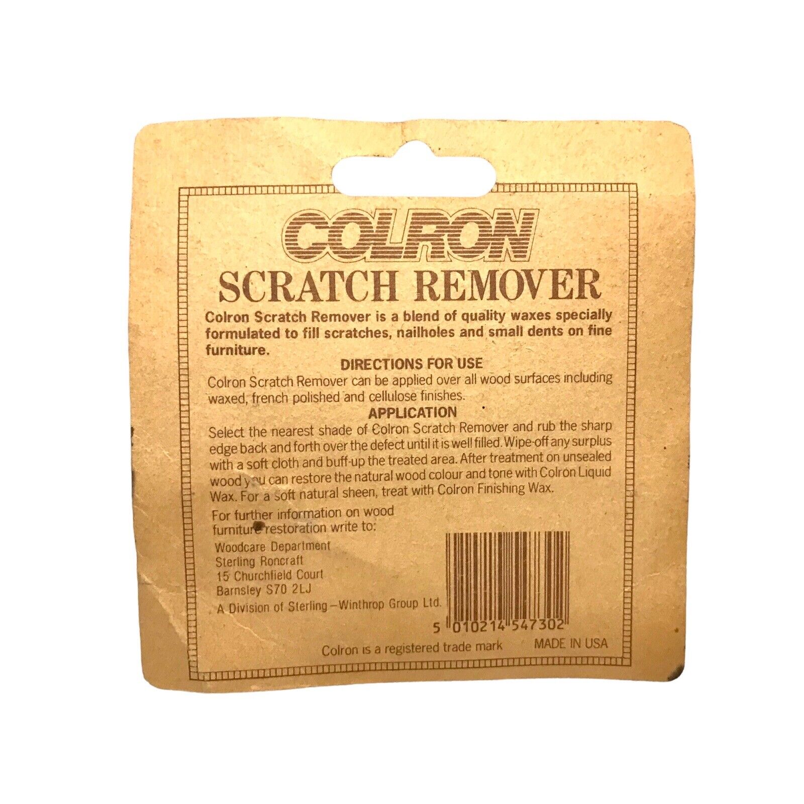 1970s Colron Scratch Remover For Pine Vintage - Rare Never Opened Other Paint, Stain & Varnish by TheVoyageBird