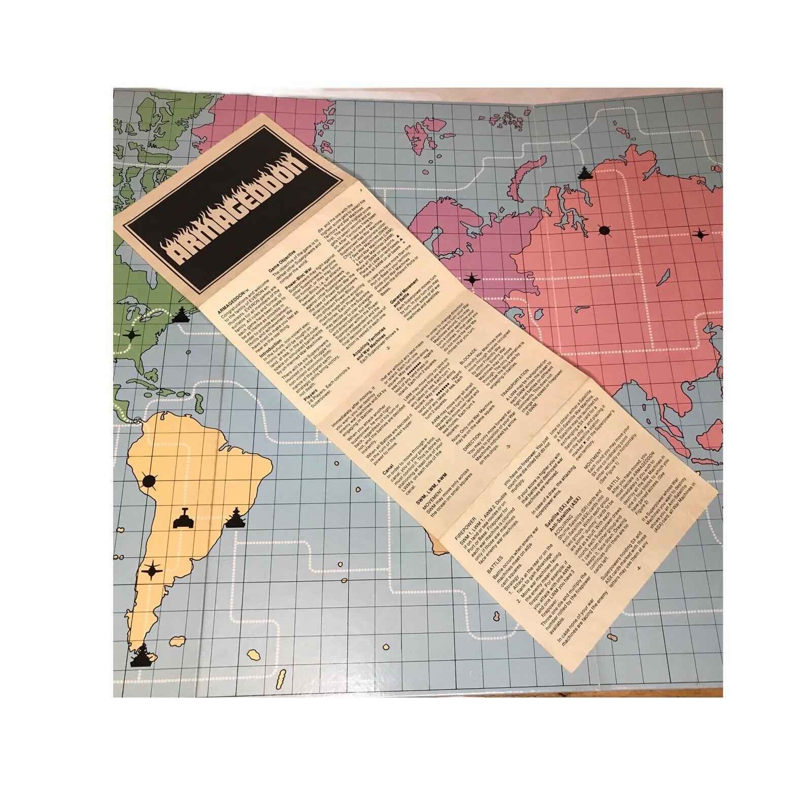 1977 Armageddon War Board Game by Everon - Rare Vintage Strategy Game