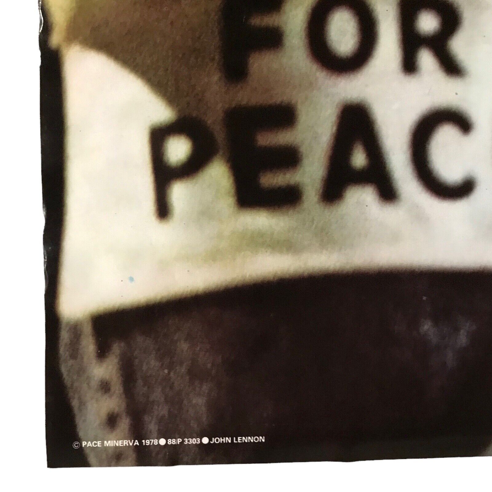 1980s John Lennon Memorial Pin-Up Poster - Original by Pace Minerva No 88 - RARE Band Posters by TheVoyageBird