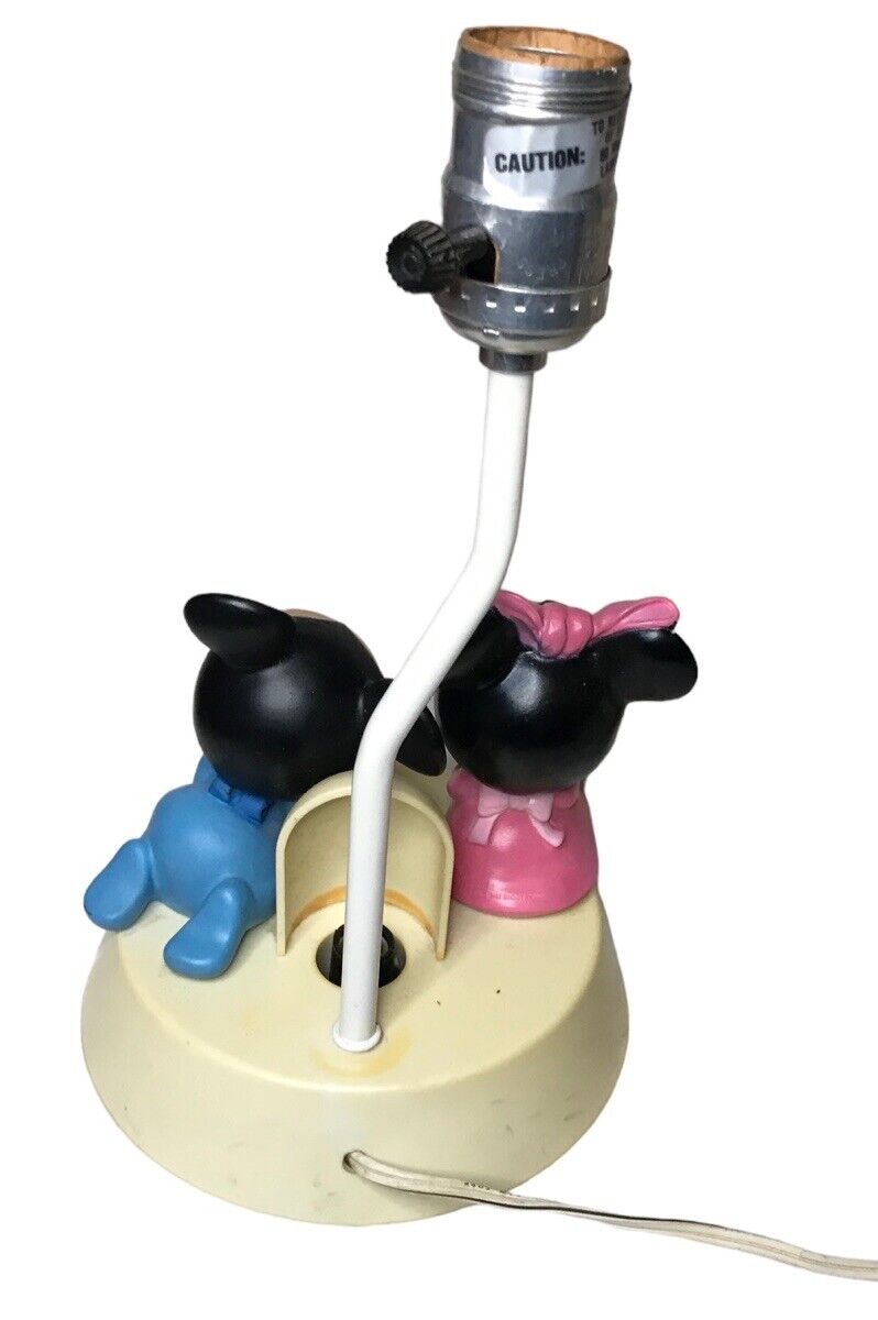 Walt Disney Baby Mickey and Minnie Mouse Nursery Lamp Night Light Shade 1984 Other Contemporary Disney by TheVoyageBird