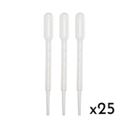 3ml Disposable Pasteur Pipettes (Graduated) Precise Liquid Transfer Dropper x 25 Pipettes by TheVoyageBird