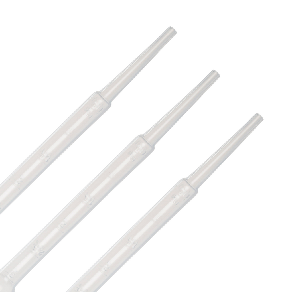 3ml Disposable Pasteur Pipettes (Graduated) Precise Liquid Transfer Dropper x 25 Pipettes by TheVoyageBird