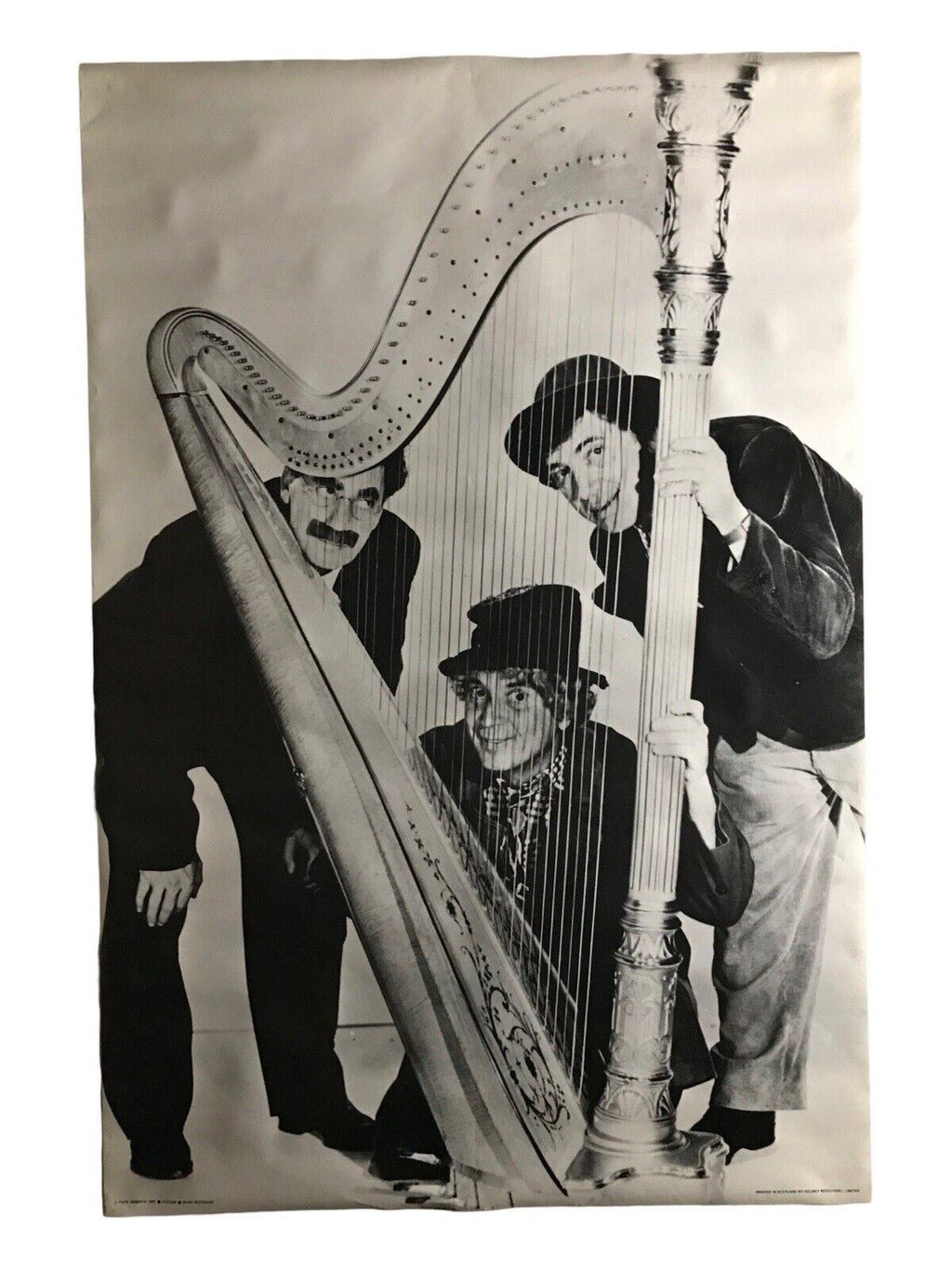 Vintage MARX BROTHERS Original 1980 Pace Minerva Poster Black & White Posters & Prints by TheVoyageBird