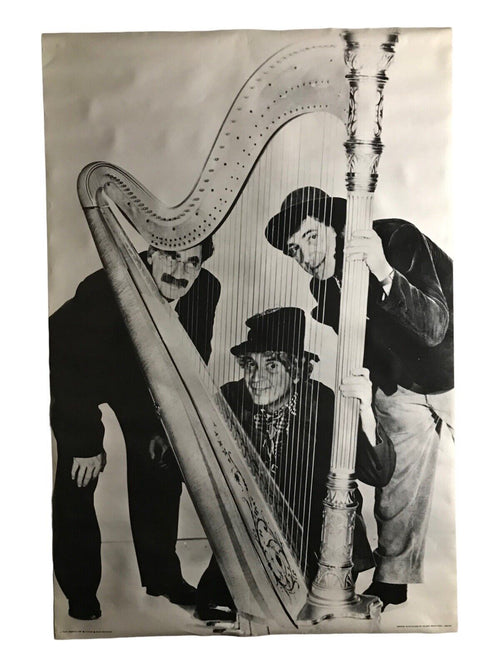Vintage MARX BROTHERS Original 1980 Pace Minerva Poster Black & White Posters & Prints by TheVoyageBird
