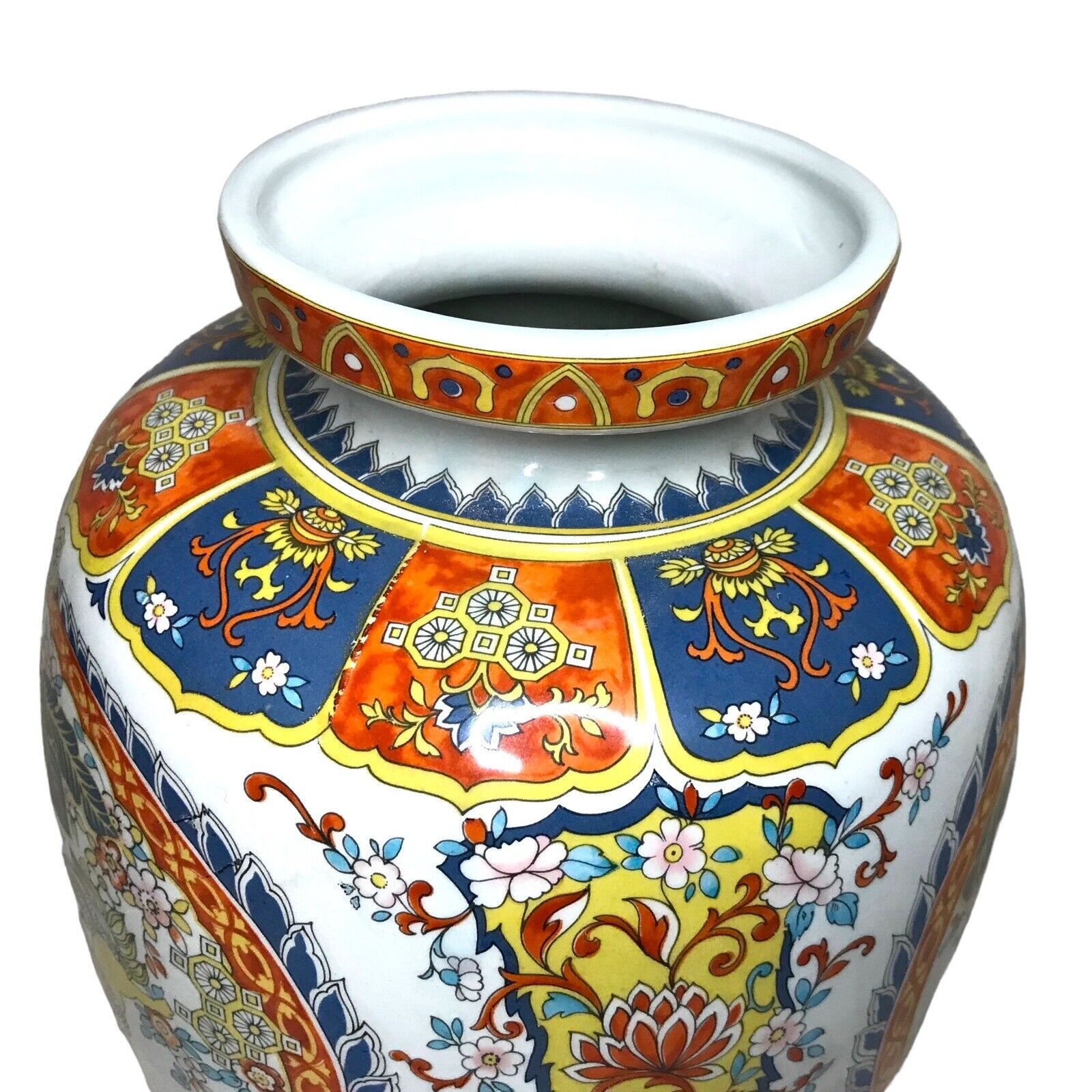 Artistic Ceramics Large Chinese Foo Dog Garden Porcelain Vase - Excellent Cond. Vases by TheVoyageBird