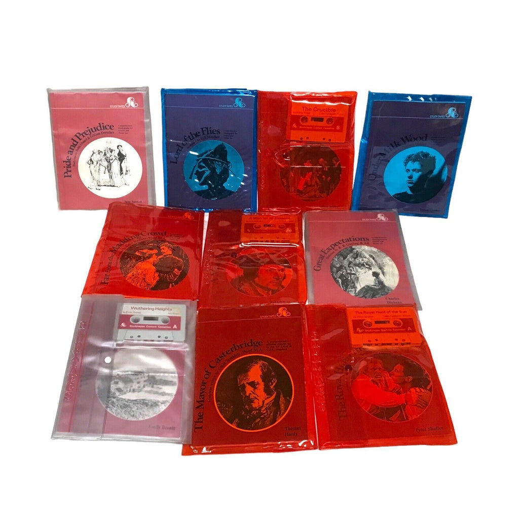 Bundle of 10 Study Tapes - Study Guides and Audio Cassettes for School & Home School Textbooks & Study Guides by TheVoyageBird