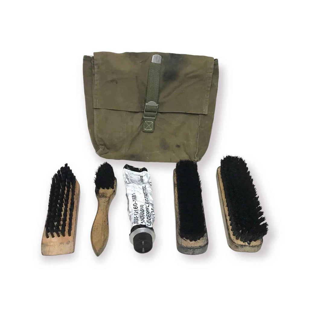 German Military Boots Boot Cleaning Kit Complete - Olive - Genuine Army Surplus