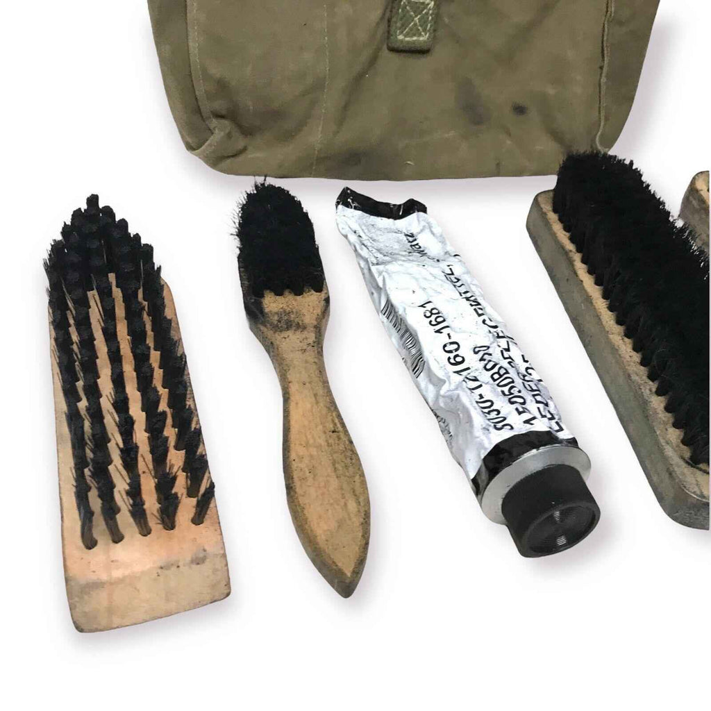 German Military Boots Boot Cleaning Kit Complete - Olive - Genuine Army Surplus