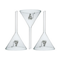 Glass Funnel, High Quality Borosilicate 3.3 Lab Glass | Short Stem | 100mm OD Funnels by TheVoyageBird
