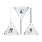 Glass Funnel, High Quality Borosilicate 3.3 Lab Glass | Short Stem | 100mm OD Funnels by TheVoyageBird