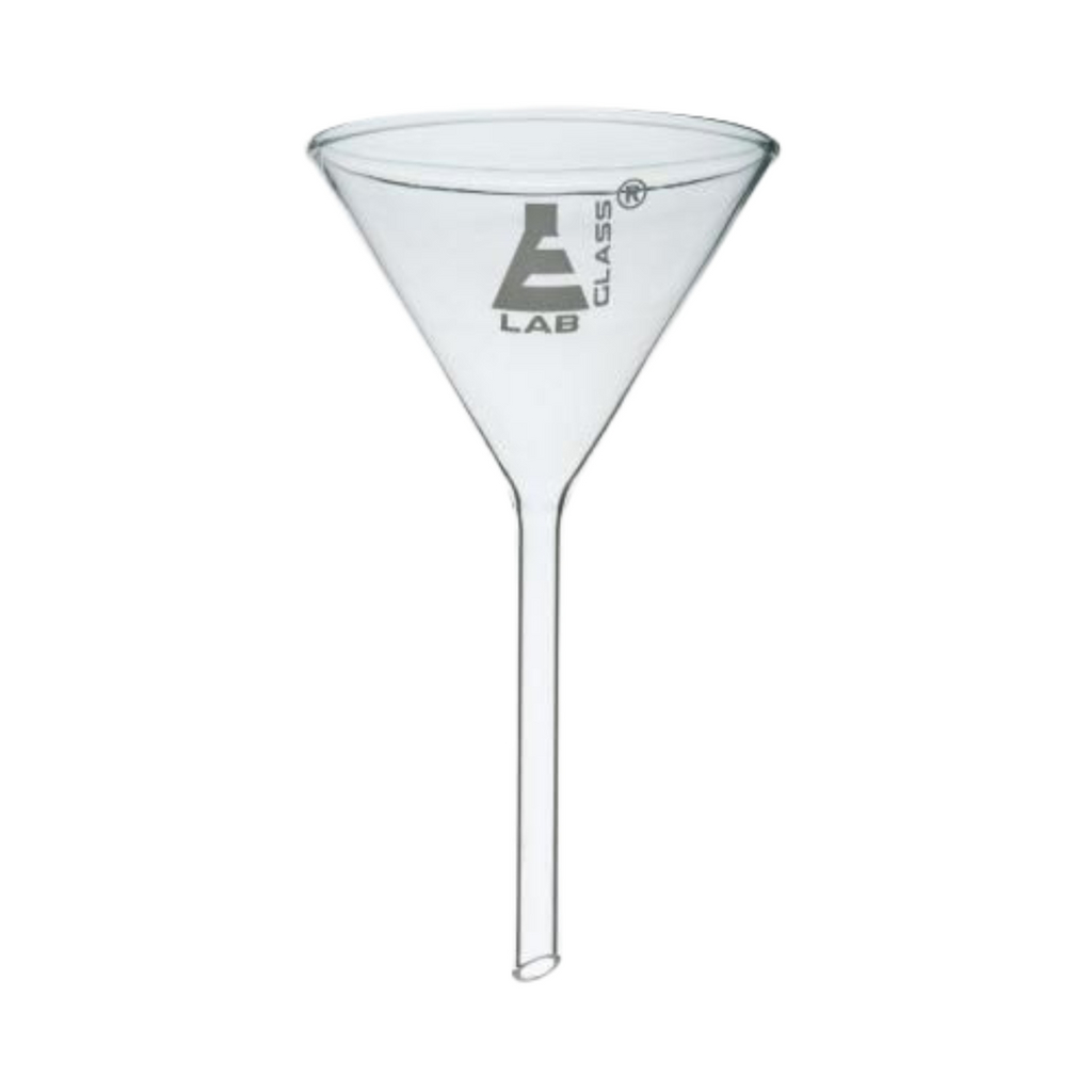 Glass Funnel, High Quality Borosilicate 3.3 Lab Glass | Short Stem | 100mm OD Funnels by TheVoyageBird