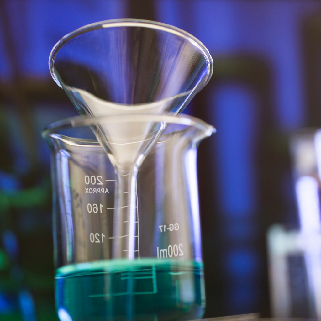 Glass Funnel, High Quality Borosilicate 3.3 Lab Glass | Short Stem | 100mm OD Funnels by TheVoyageBird