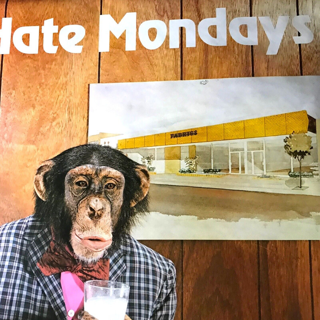 I Hate Mondays - Original Vintage Pace Minerva Monkey Ape Chimpanzee Poster 1981 Novelty Posters by TheVoyageBird