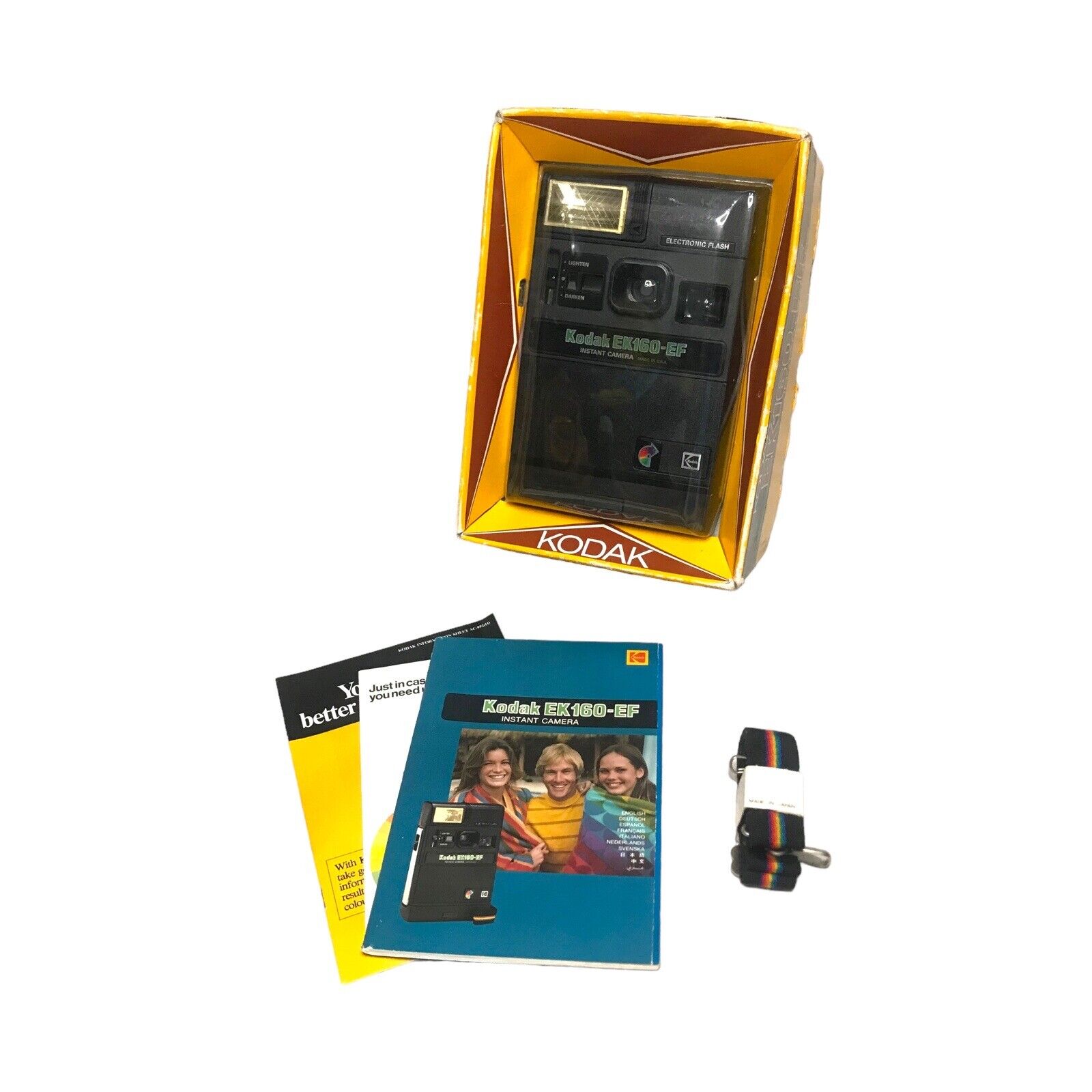Kodak EK160-EF Vintage Hipster Polaroid Instant Camera Collectible Original Box Instant Cameras by TheVoyageBird