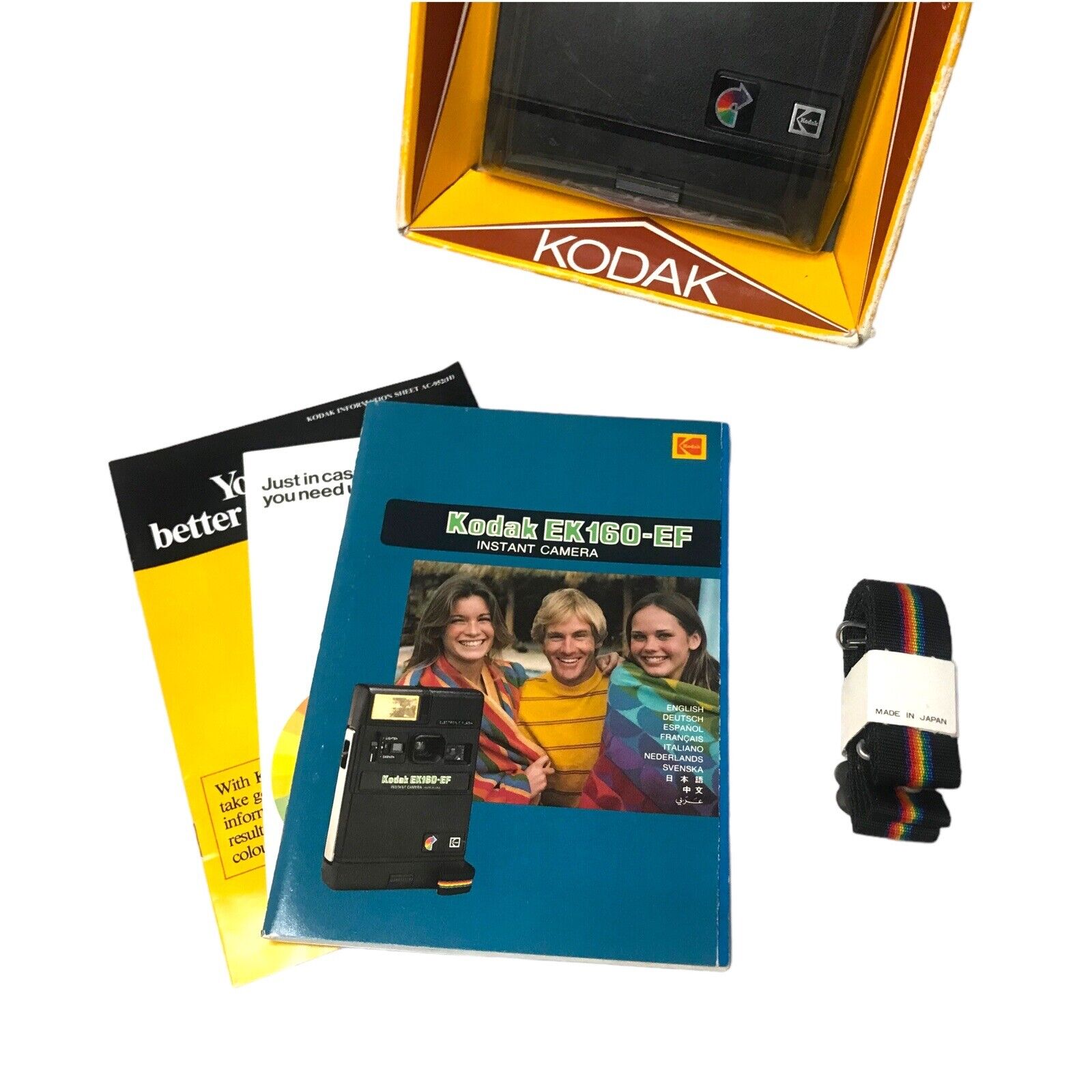 Kodak EK160-EF Vintage Hipster Polaroid Instant Camera Collectible Original Box Instant Cameras by TheVoyageBird