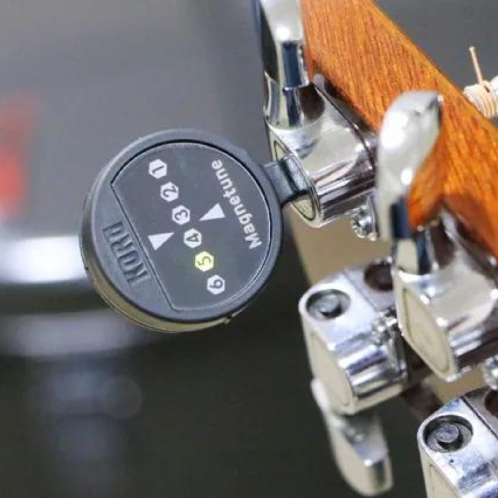 Korg MG-1 Magnetune Compact Guitar Tuner with 360° Rotating Magnet & LED Display Tuners by TheVoyageBird