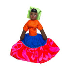 Latin American African Ethnic Black Porcelain Cloth Rag Doll with Dress Clothes Antique Dolls by TheVoyageBird